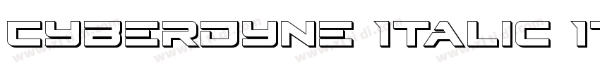 Cyberdyne Italic Ita字体转换